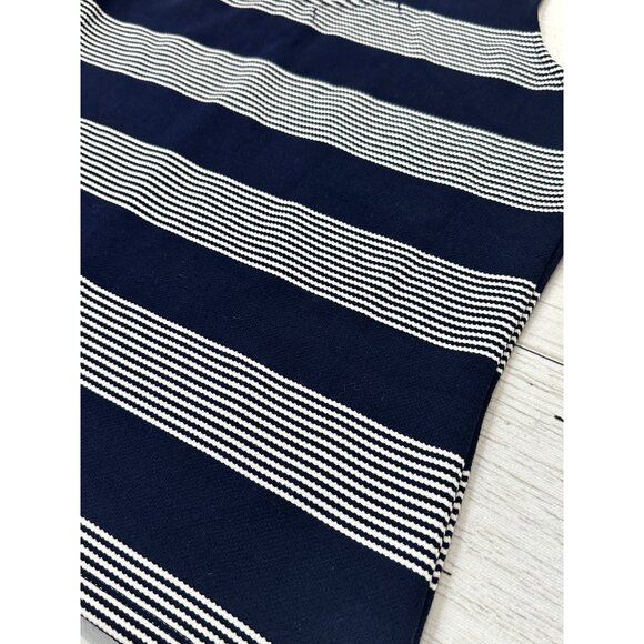 NWOT Anthropologie Bishop + Young Navy & White One Shoulder Tie Tank Size Small - Picture 12 of 12